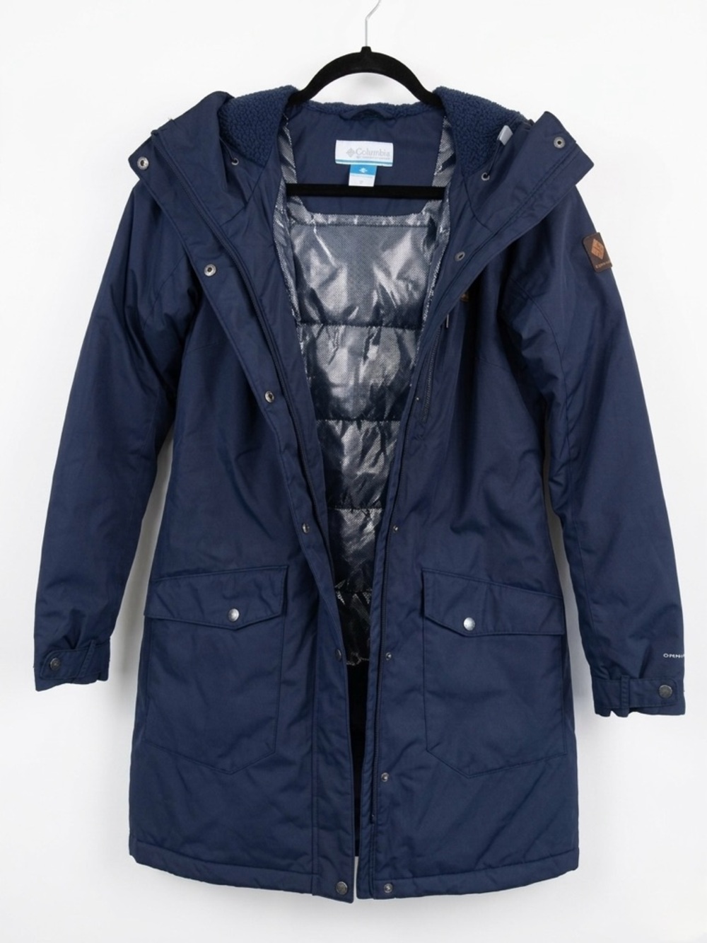 Columbia Navy Hooded Insulated Snow Parka